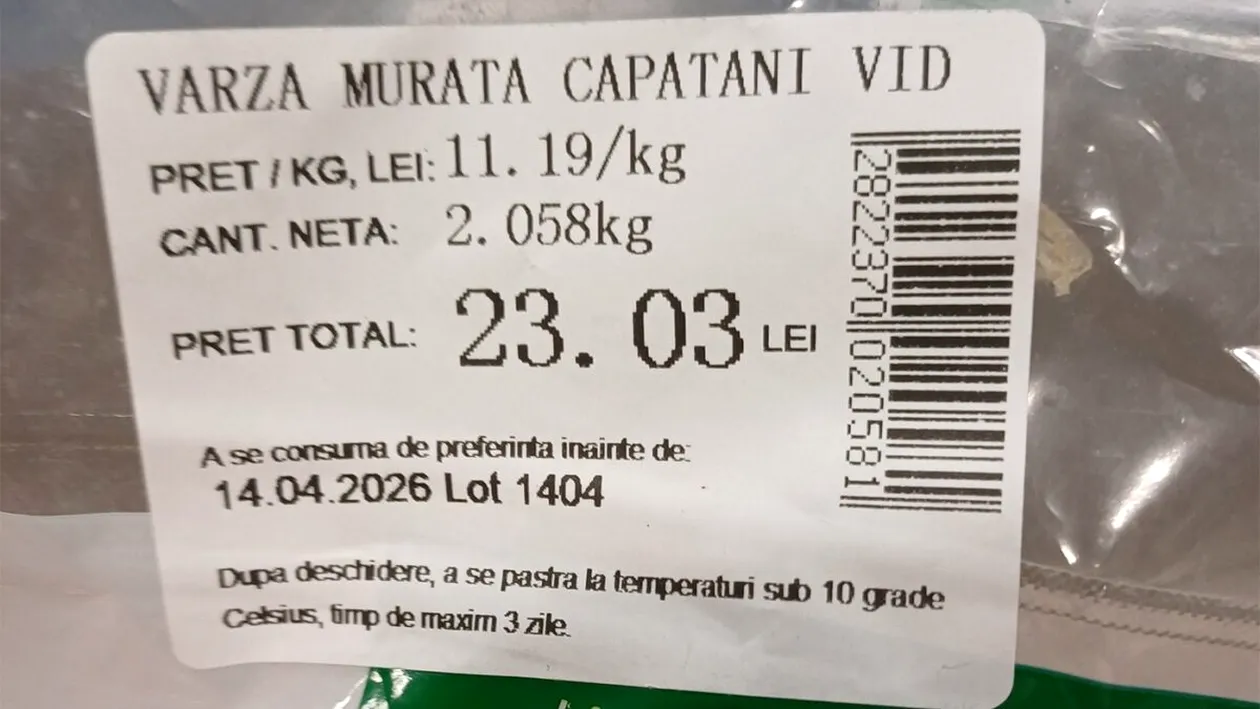 Mănânci varză murată din supermarket? Ce conține, de fapt + reacția Asociației pentru Protecția Consumatorilor din România