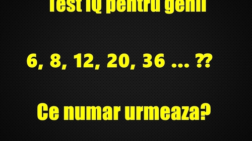 TEST IQ pentru genii! Doar 27 la sută dintre oameni găsesc răspunsul corect