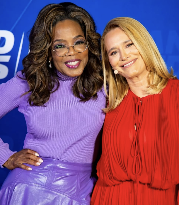 Andreea Esca și Oprah/foto: Facebook