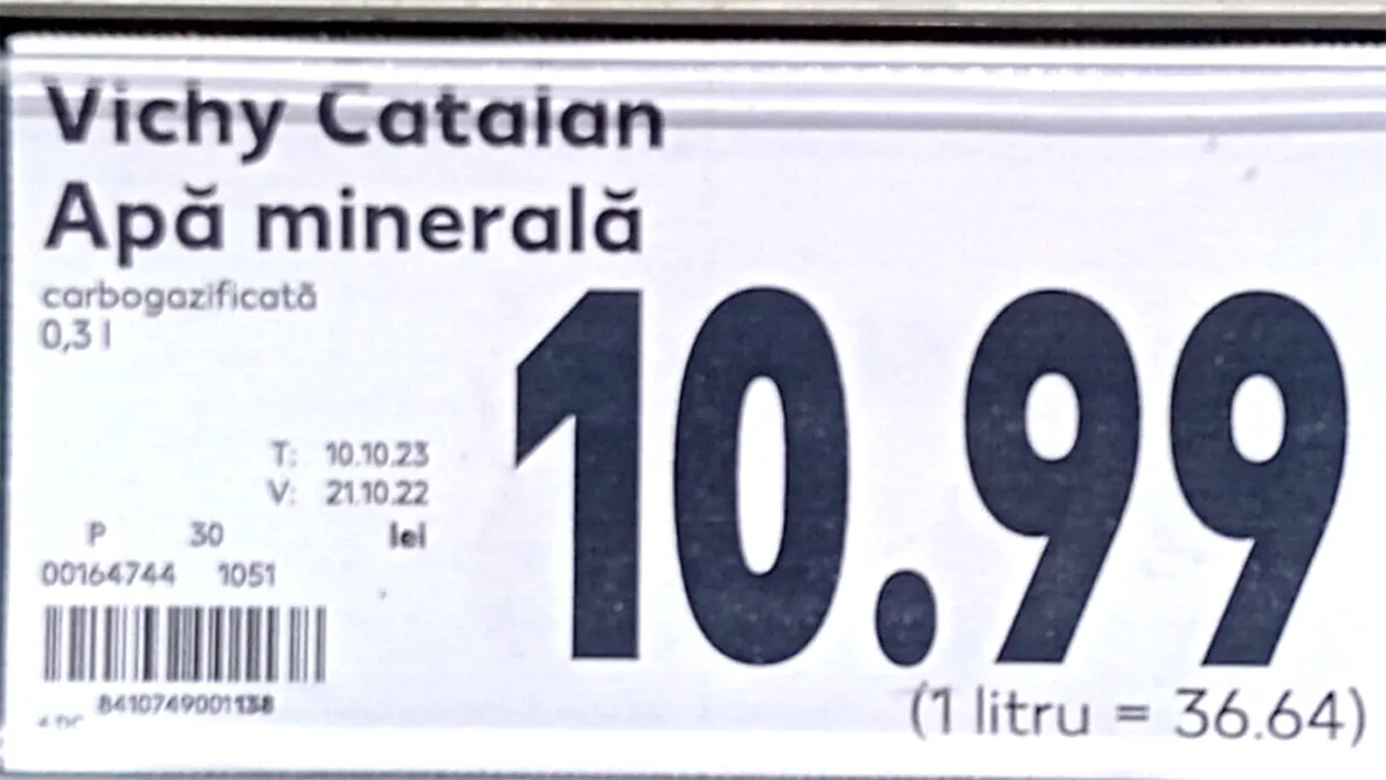 Ce conține, de fapt, apa minerală de 0.33 litri care se vinde în Kaufland România cu 11 lei