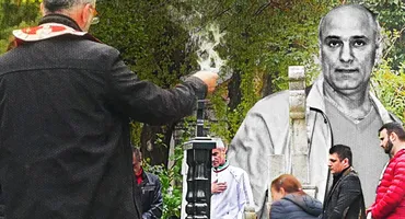 Imagini cutremurătoare la mormântul „Regelui lumii interlope”. Văduva a apărut îndurerată la cimitir și...