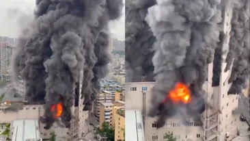 BREAKING | 16 oameni au ars de vii într-un mall din China! De la ce a pornit incendiul devastator