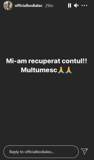 Alex Bodi, primele reacții după ce Bianca Drăgușanu a fost surprinsă în tandrețuri cu Gabi Bădălău: “Mulțumesc”