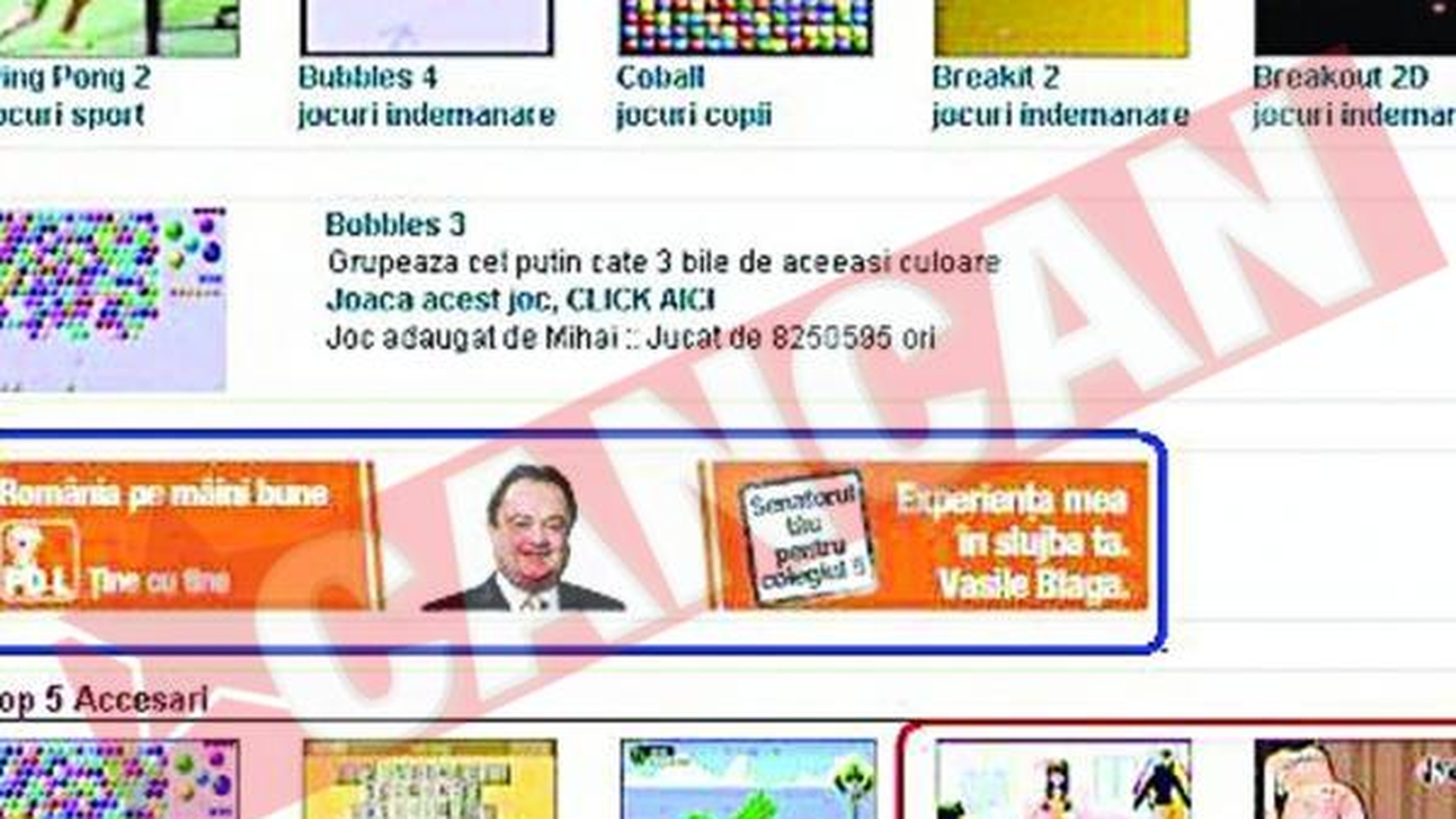 Vasile Blaga, la oferta cu "Loveste Fundu"