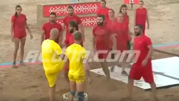 VIDEO / EXATLON. Imagini nedifuzate la tv, de la bătaia dintre români și turci! Giani Kiriță, de neoprit