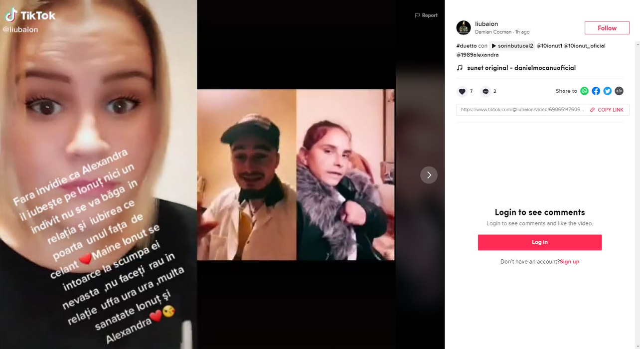 Conform declarațiilor făcute de o prietenă din anturajul lui Ionuț Bodi, el urmează să se întoarcă mâine la soția lui, Alexandra © TikTok