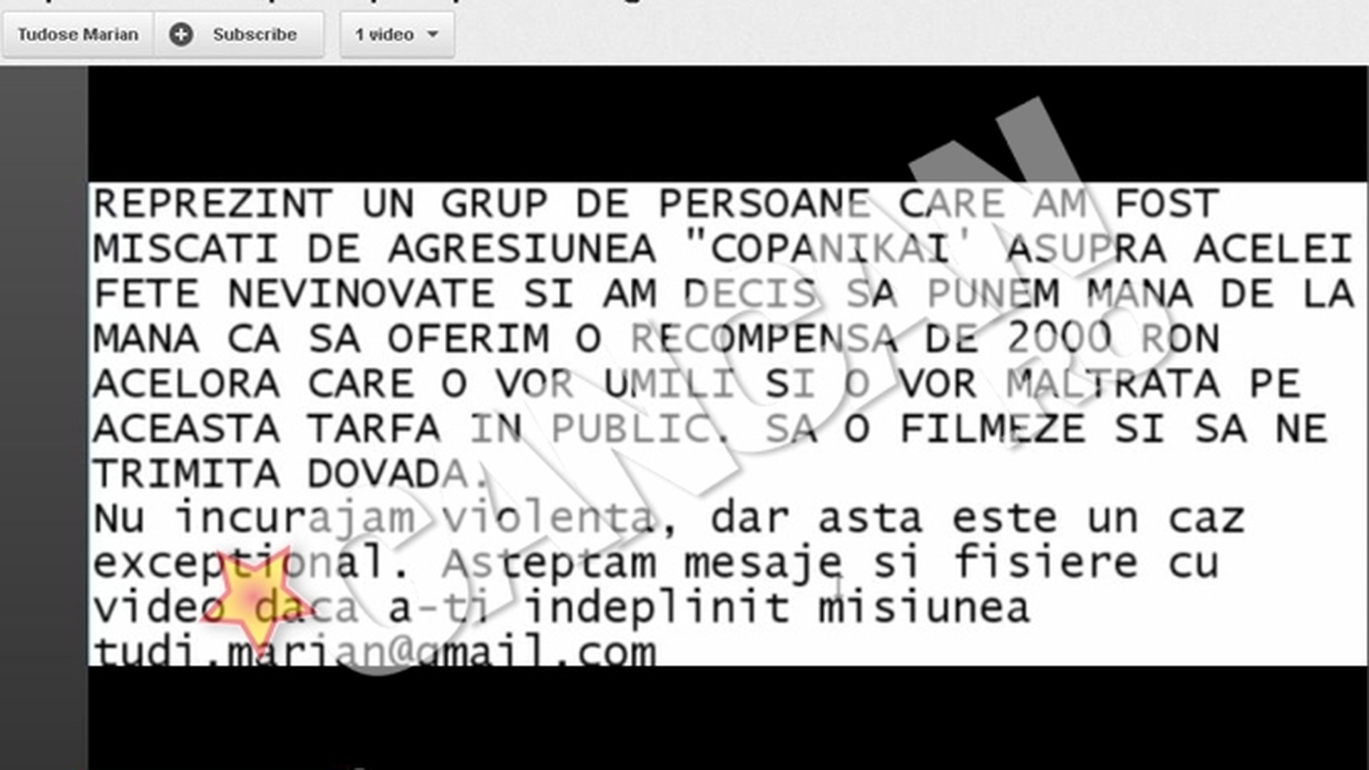 Copanika in pericol! Vezi ce recompensa s-a pus pe capul batausei din Braila!