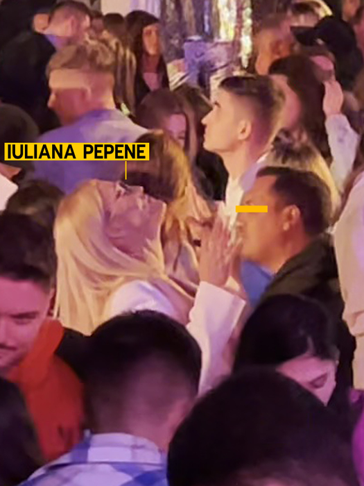 Iuliana Pepene, în anturajul unui amic "îndrăzneț" (Foto: CANCAN.RO)