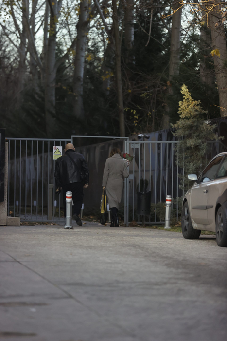 Alin Gălățescu și Anca Țurcașiu intră împreună în local
