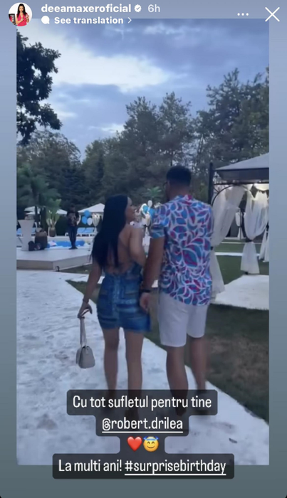 Puține femei fac asta pentru iubiții lor! Deea Maxer l-a dat pe spate pe Robert cu gestul de ziua lui