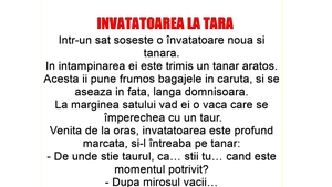 BANC | Într-un sat sosește o învățătoare nouă și tânără