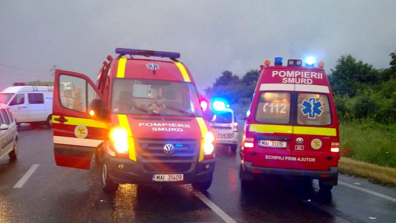 Ce drum blestemat! Accident înfiorător pe Autostrada Sibiu-Deva: o persoană a murit, cinci sunt rănite grav