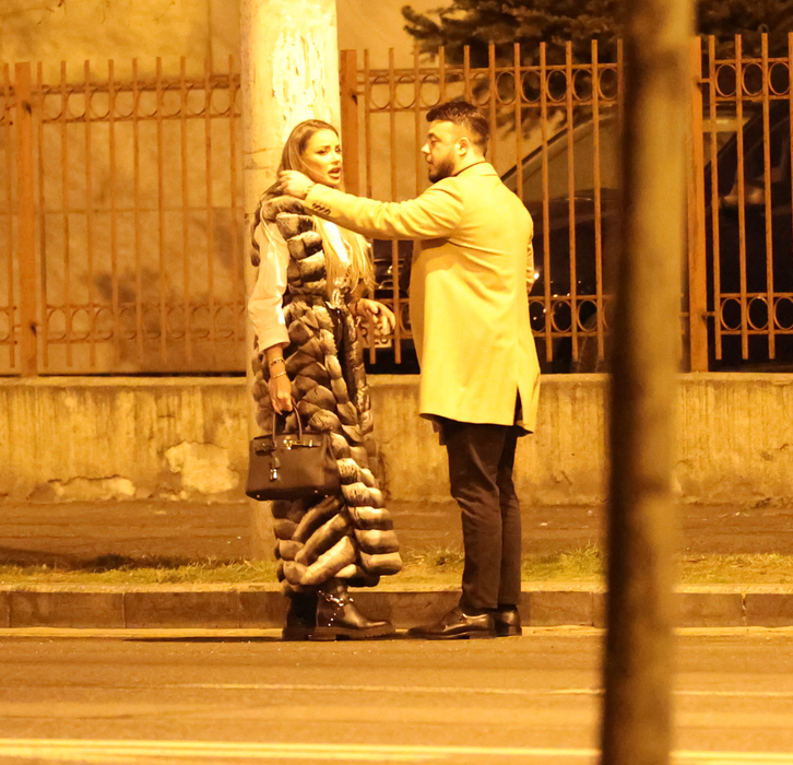 Bianca și Bădălău, într-unul dintre momentele în care par să discute în contradictoriu (Foto: CANCAN.RO)