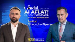 „Ai Aflat! cu Ionuț Cristache” începe joi, 14 mai, de la ora 15.00, live pe Gândul. Invitat: Gheorghe Piperea