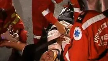 VIDEO Accident spectaculos in Capitala! Un sofer s-a rasucit de trei ori in aer cu masina!