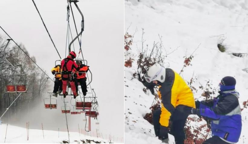O fetiță de șase ani a căzut din telescaun la Sinaia. A fost chemat elicopterul SMURD