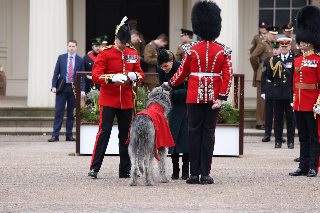 Catherine, Prințesă de Wales participă la Parada de Ziua Sfântului Patrick a Gărzii Irlandeze din 2025 la Wellington Barracks pe 17 martie 2025 în Londra, Anglia. Foto: Profimedia