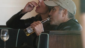 Clooney si Canalis, la plimbare pe motor