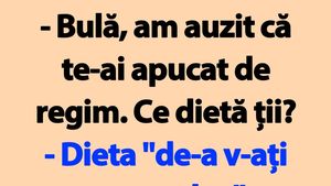 BANC | "Bulă, ce dietă ții?"