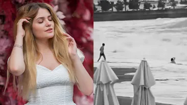 Ultimele clipe din viața Dianei. Momentul tragic în care tânăra este înghițită de valurile Mării Negre. VIDEO