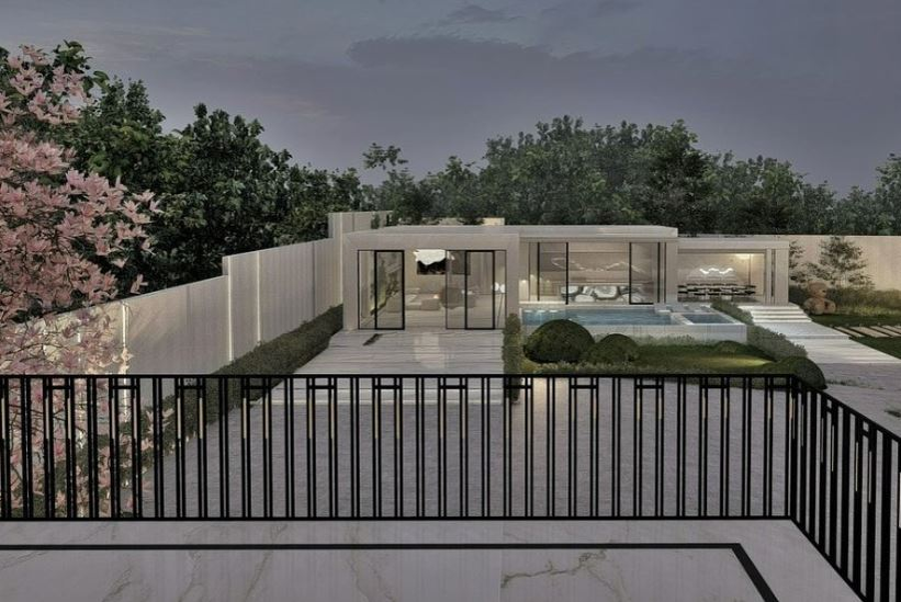 Proiect de design: casa Georgianei Lobonț și a lui Rareș Ciciovan / sursă foto: Instagram