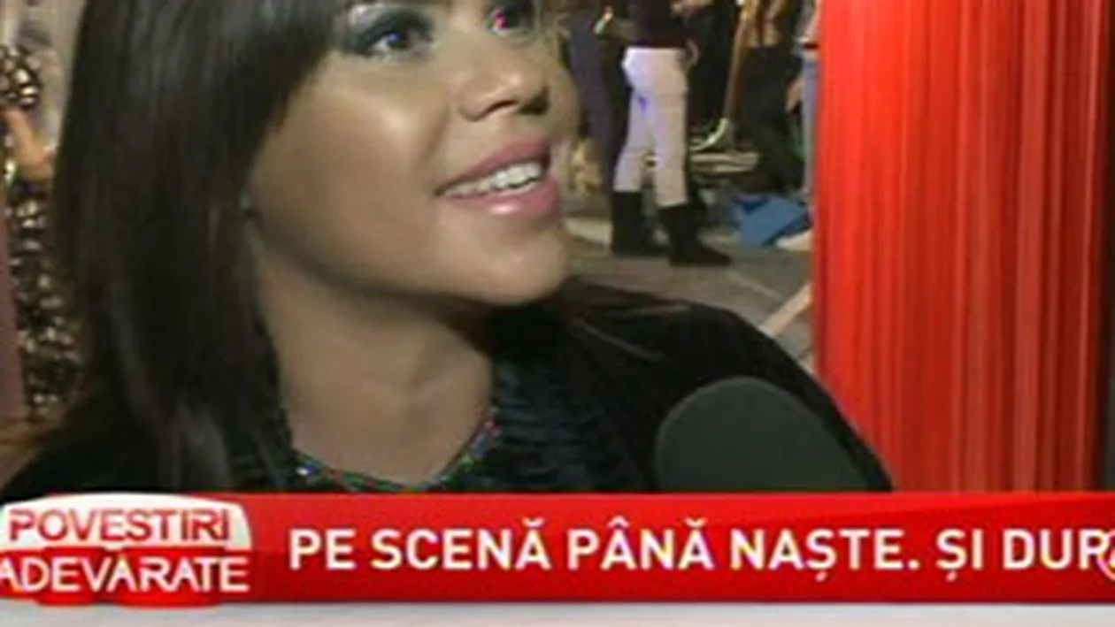 Luminita Anghel lucreaza pana in ultima zi de sarcina! Va avea concert si de Revelion!