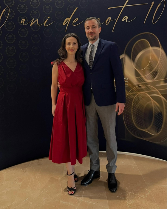Andreea Răducan, alături de soțul ei/ Sursa foto: Facebook