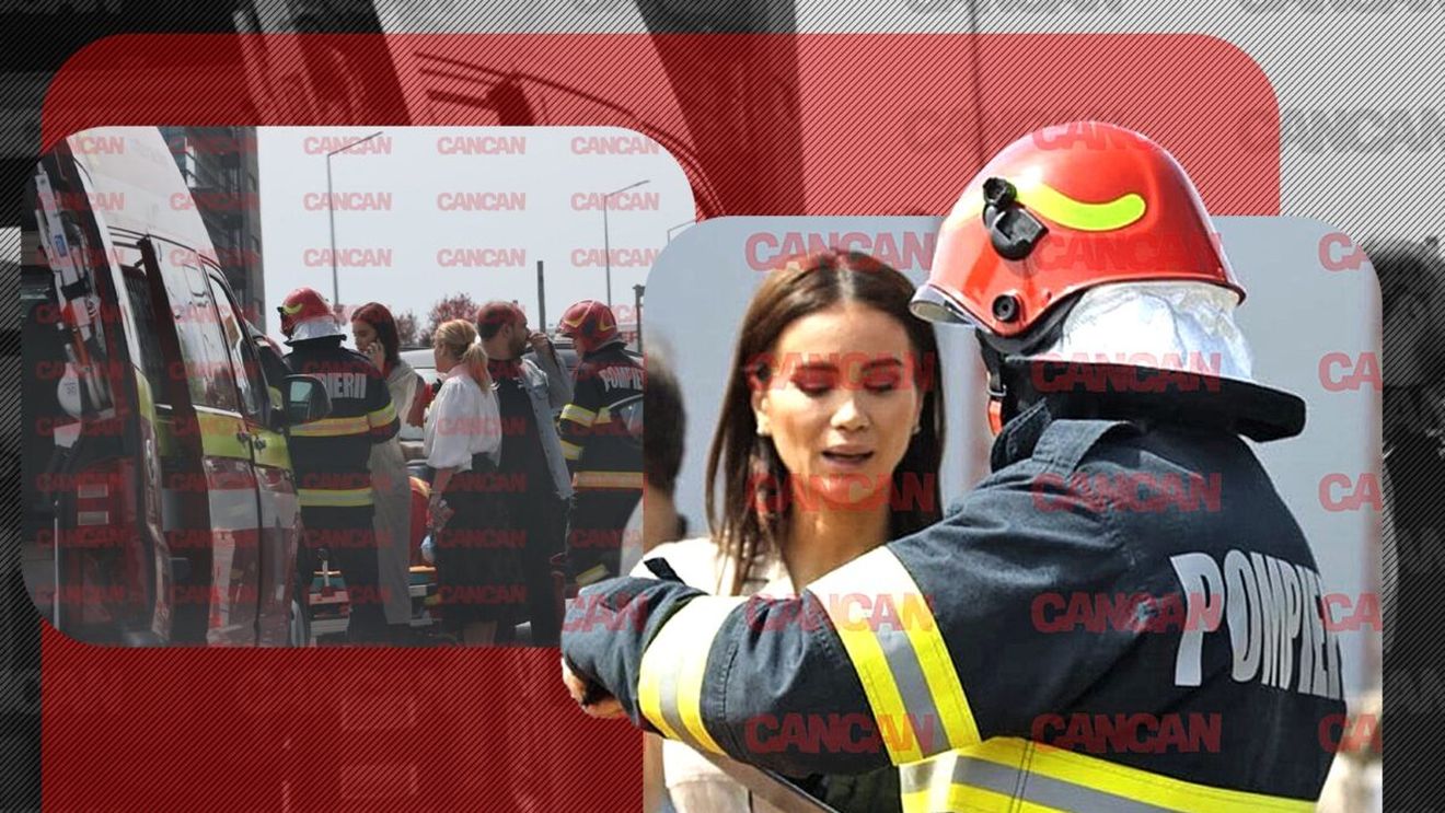Geanina Ilieş a lovit cu maşina un bărbat, fix când ieşea din sediul Antenei! Victima, luată cu targa! Imaginile exclusive de la locul accidentului!