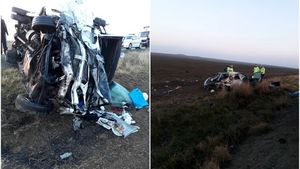 Accident grav pe o şosea din Constanţa! Un microbuz s-a ciocnit cu un autoturism! Sunt 6 victime