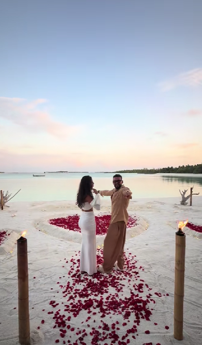 Andreea și Dorian Popa s-au căsătorit în Maldive/ Sursa foto: TikTok