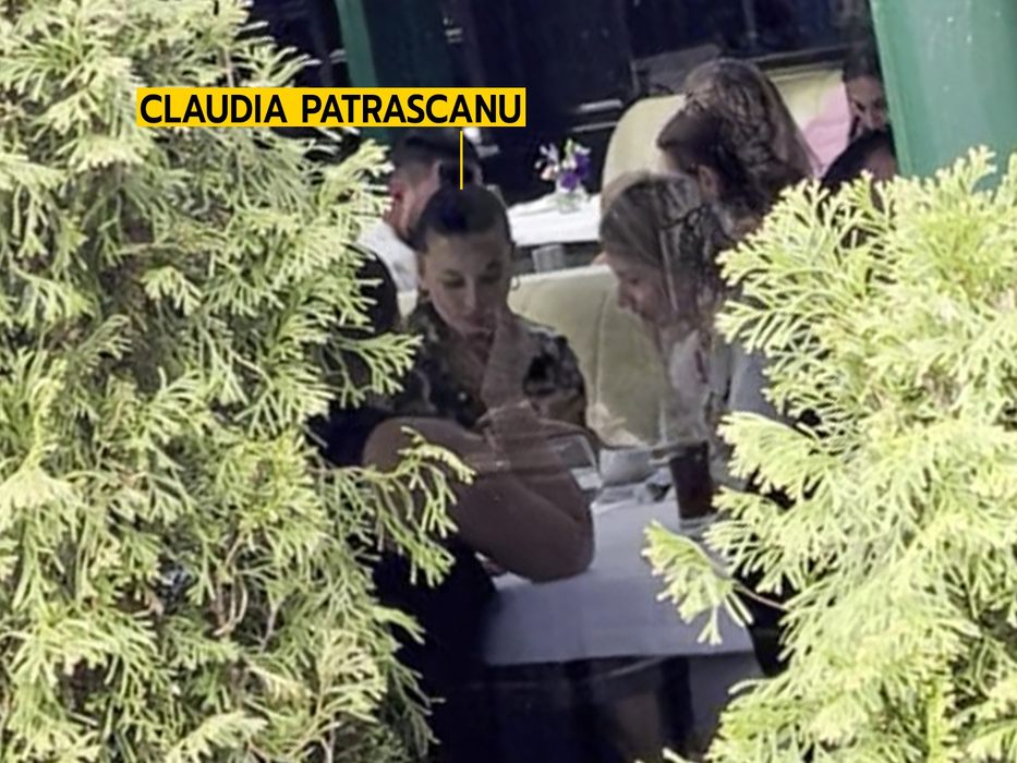 Claudia Pătrășcanu a luat masa la un restaurant din Herăstrău, alături de două prietene (Foto: CANCAN.RO)