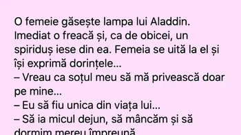 BANC | Femeia și lampa lui Aladdin