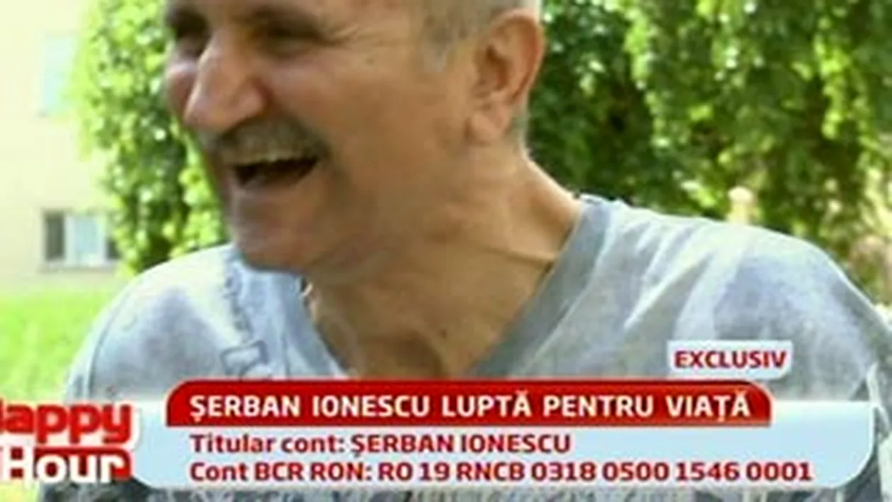 Desi e pe patul de spital, Serban Ionescu rade cu gura pana la urechi: Asa batranel, plans si nebarbierit seman cu De Niro! Vezi cum a facut caterinca de starea lui de sanatate!