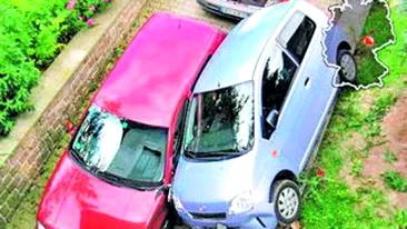 Accident uluitor in Germania! A parcat pe masina vecinilor