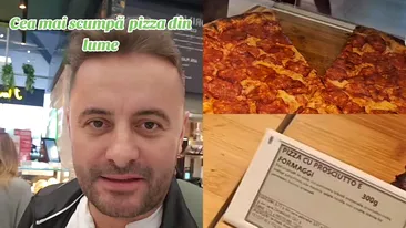 NU E BANC! Câți lei a plătit Florin pe o felie de pizza în Aeroportul Otopeni: ”Merge și cu credit ipotecar?”