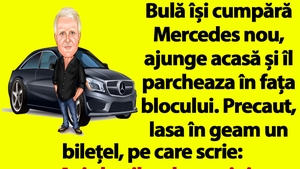 BANC | Bulă își cumpără Mercedes nou