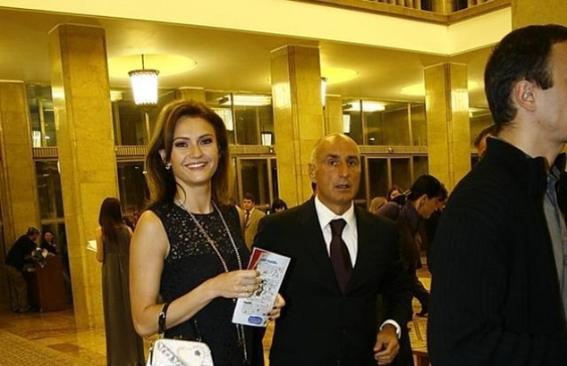 Dana Războiu, alături de soțul ei, Bogdan Enoiu