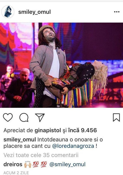 Şi Gina îi dă „like” la toate pozele lui Smiley