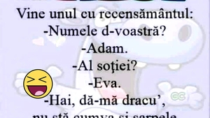 BANCUL ZILEI | Adam, Eva și recensământul populației