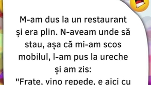 Bancul de marți | "Frate, vino repede! E aici cu altcineva"