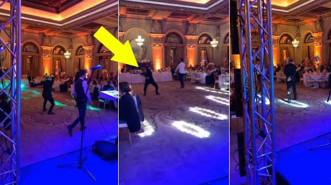 Filmarea care trebuia sa rămână secretă! Ce a făcut Gigi Becali la nunta fiicei sale | VIDEO