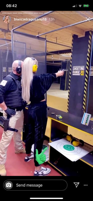 Bianca Drăgușanu se teme pentru viața ei după divorț!? A învățat să tragă cu pistolul! VIDEO