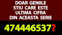 Test de inteligență | Doar geniile știu care este ultima cifră din această serie: 4,7,4,4,4,6,5,3,7