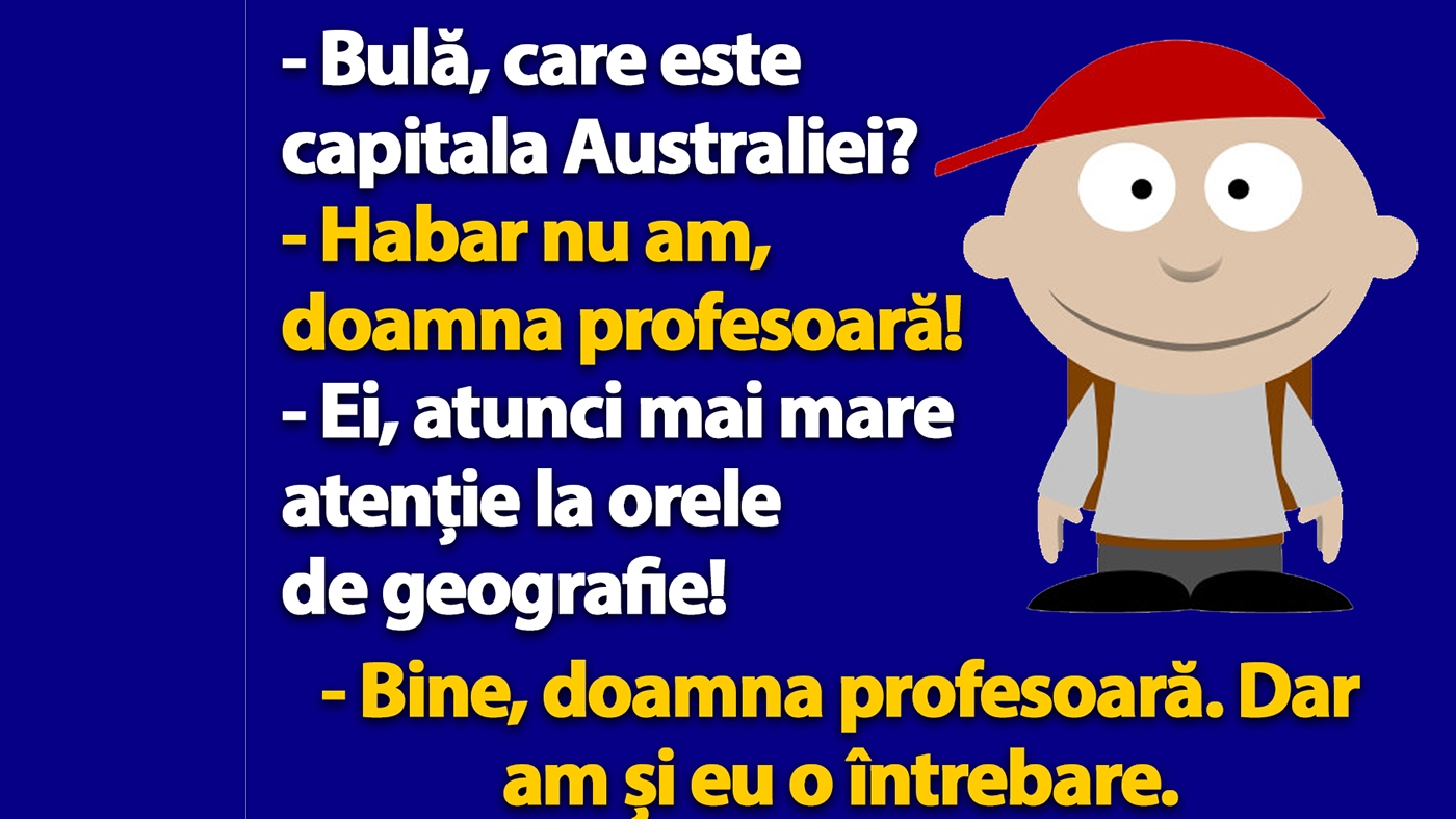 BANC | "Bulă, care este capitala Australiei?"