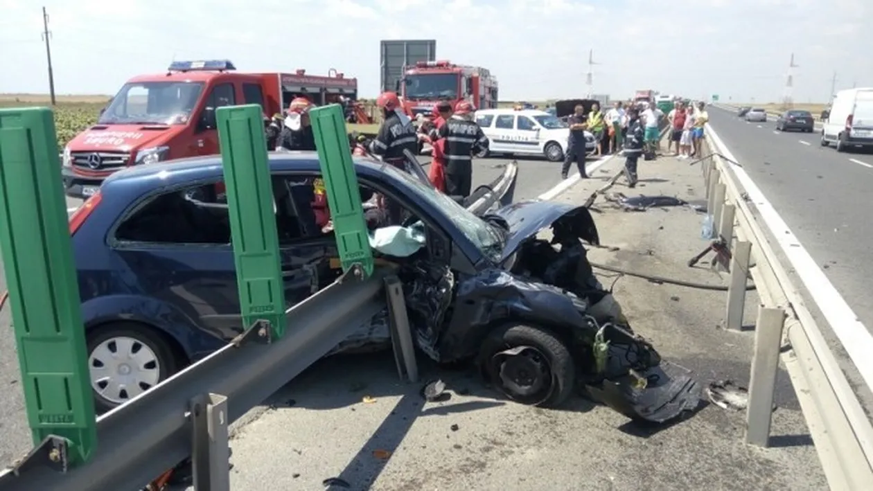 Accident pe Autostrada Soarelui! O victimă a fost încarcerată