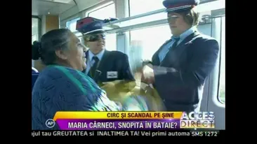 Maria Carneci a facut legea in tren! Imbracata in controlor, cantareata i-a aruncat pe pasagerii fara bilet afara! Uite ce greata are in ea!