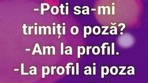 Bancul de weekend | "Poți să-mi trimiți o poză?"