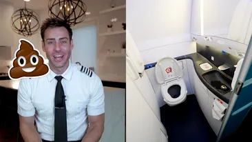 Ce se întâmplă, de fapt, când folosești toaleta din avion. Un pilot a explicat ceea ce puțini bănuiau