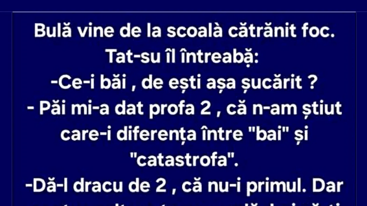 BANC | Bulă, baiul și catastrofa