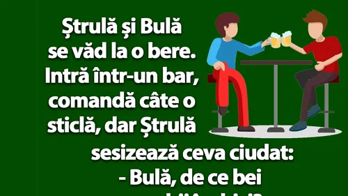 BANC | Bulă, de ce bei cu ochii închiși?